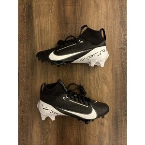 Nike Vapor Edge Pro 360 2 Football Cleats Men Size 8 Black White DA5456-001